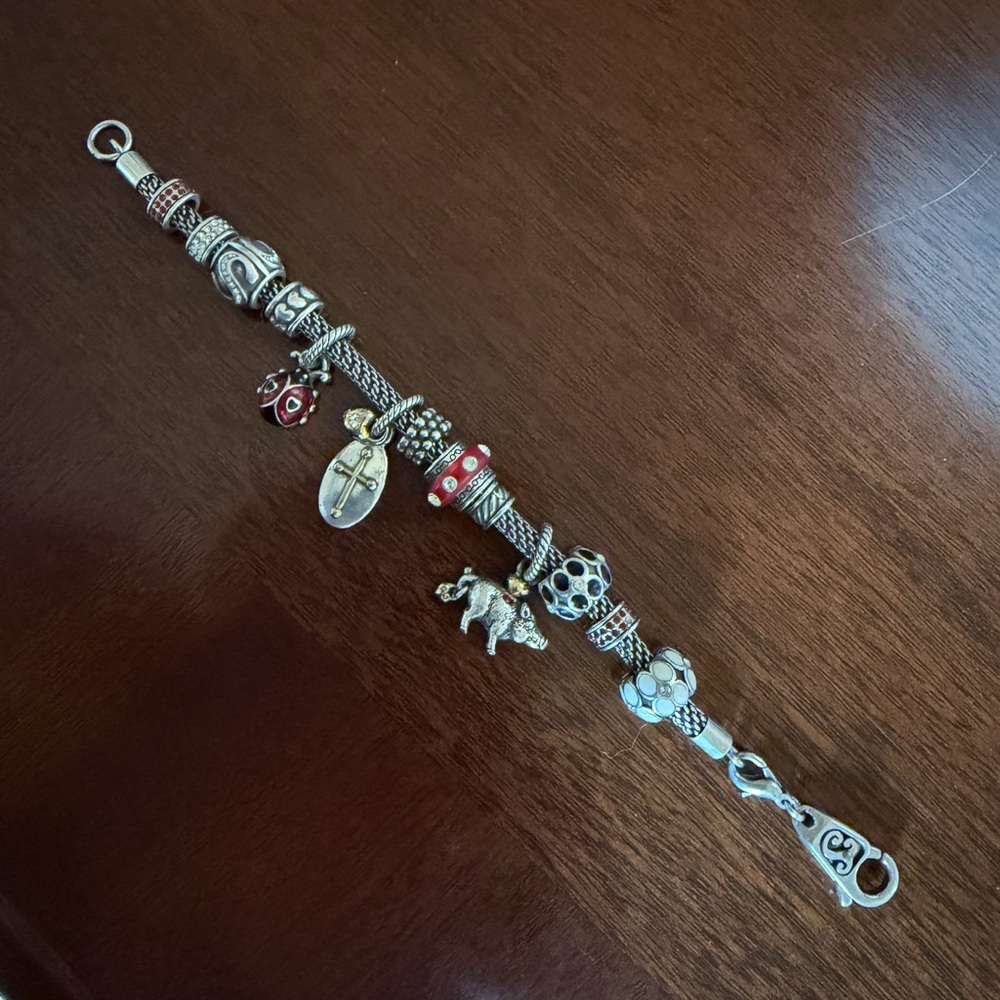 Brighton bracelet with charms.
